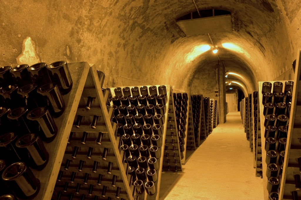 Visite des caves d'une grande maison de champagne - champagne cellars visit