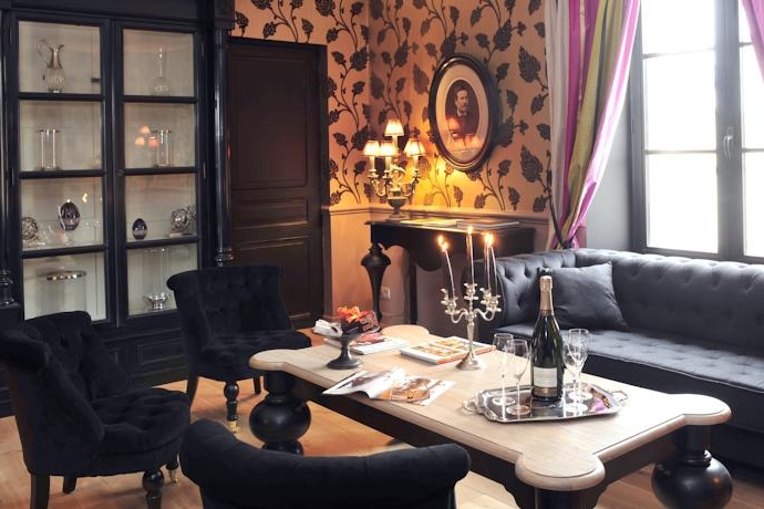 Salon Le clos des terres soudées à Vrigny - Chambres d'hôtes en Champagne